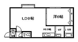 ビランドリー 1LDKの間取図画像