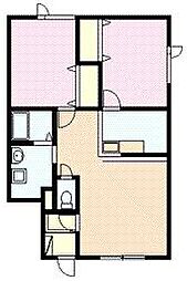 カサ・シエロ 2LDKの間取図画像