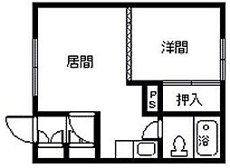 間取図画像 1DK