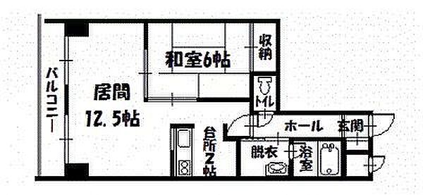 オークヒルズ2・6 407｜北海道旭川市旭町二条6丁目(賃貸マンション1LDK・4階・47.24㎡)の写真 その2