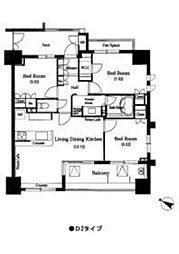 KDXレジデンス町田 3LDKの間取図画像