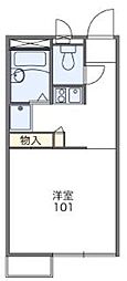 レオパレス南町田 1Kの間取図画像