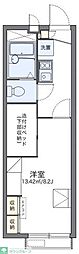 レオパレスSAKURANO 1Kの間取図画像