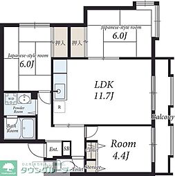 成瀬ロイヤルハイツ2 3LDKの間取図画像
