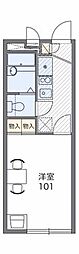 レオパレスブルースカイ阿久和 1Kの間取図画像