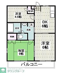ドミール長後 3DKの間取図画像