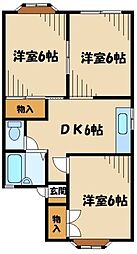 パレットイリヤ 3DKの間取図画像