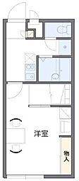 レオパレス藤 1階1Kの間取り