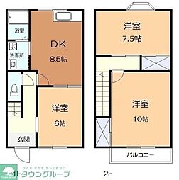 小田急小田原線 相武台前駅 徒歩9分の賃貸アパート 1階3DKの間取り