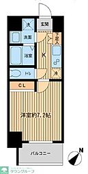 Ｐｒｉｍａｌ　Ｍａｃｈｉｄａ 5階1Kの間取り
