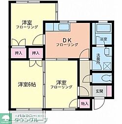 小田急小田原線 小田急相模原駅 徒歩11分の賃貸マンション 1階3DKの間取り