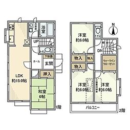 新吉田東戸建 4LDKの間取り