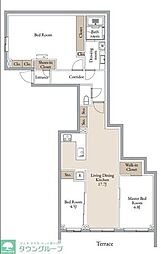 クラリティア横濱反町 1階3LDKの間取り