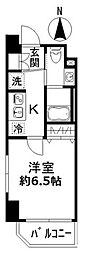 N-flats 横浜反町 6階1Kの間取り