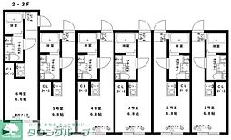 横浜市神奈川区大口通アパート ワンルームの間取図画像