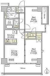 preserve大倉山 2LDKの間取図画像