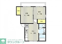 メゾンパーク 2DKの間取図画像