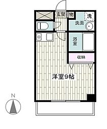 イーストウィング横濱 ワンルームの間取図画像