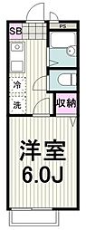 IS・グランデ 1Kの間取図画像