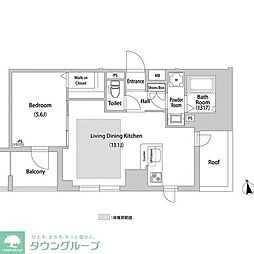 BLESS西巣鴨 1LDKの間取図画像