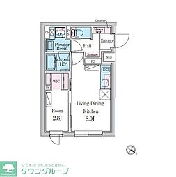 デュオメゾン池袋オヴェスト 1LDKの間取図画像
