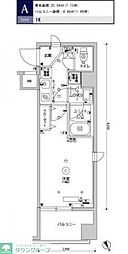 スカイコートパレス板橋 1Kの間取図画像