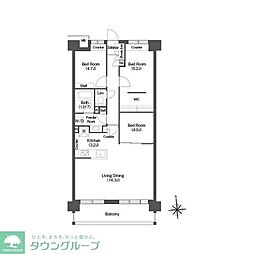 コンフォリア高島平2号館 3LDKの間取図画像
