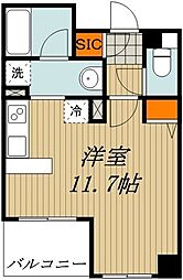 グレイスコート志村三丁目 3階ワンルームの間取り