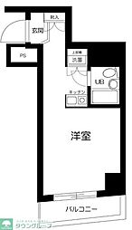 トップ尾久駅前 3階ワンルームの間取り