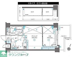 フェニックス飯田橋 1階1LDKの間取り