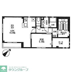 グランシャリオ千石 3階1LDKの間取り