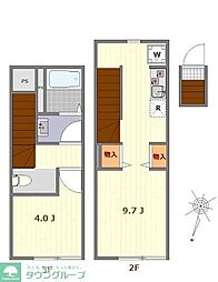 マーレ西巣鴨 3階1LDKの間取り