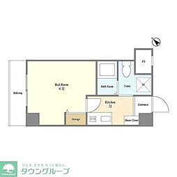 ＫＤＸレジデンス小豆沢 302 3階1Kの間取り