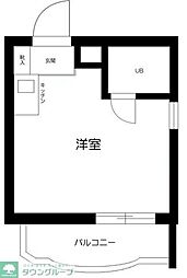 TOP板橋No.1 ワンルームの間取図画像