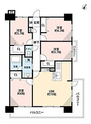 レールシティ博多駅南 4LDKの間取図画像