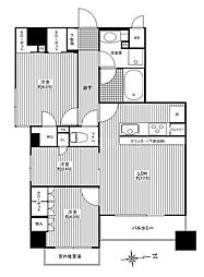 レジデンシャルステート南千住 7階3LDKの間取り