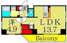 間取図画像 1LDK