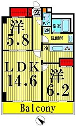 間取図画像 2LDK