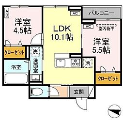 間取図画像 2LDK