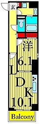 ルピナス昭和町 1LDKの間取図画像