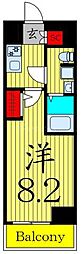 GENOVIA南千住VIII 1Kの間取図画像