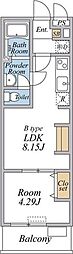 (仮称)リブリ・尾久 1LDKの間取図画像
