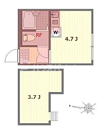 Well-being日暮里北 ワンルームの間取図画像