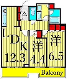 ステーションプラザタワー 2LDKの間取図画像