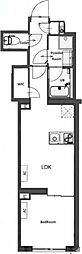 CREATIF東日暮里 1LDKの間取図画像