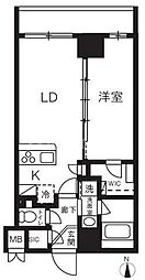 ハーモニーレジデンスグローバルキャピタル 1LDKの間取図画像