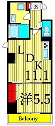 MAISONMK 1LDKの間取図画像