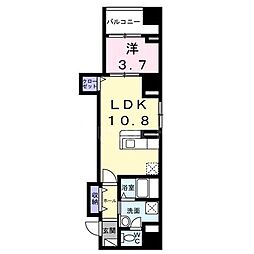 ベル・フルール 1LDKの間取図画像