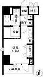 モンパレ入谷 1Kの間取図画像