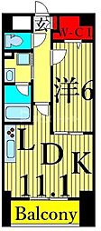 福信館 1LDKの間取図画像